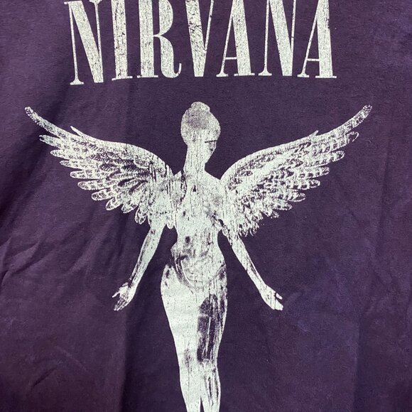 Nirvana Blue Monochrome In Utero Rock tshirt Size Large - Picture 2 of 4